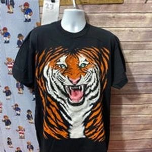 Bengal tiger vintage single stage black shirt Cincinnati Joe burrow Large